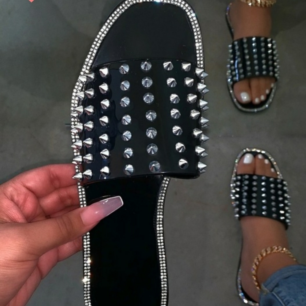 Women's studded sandals